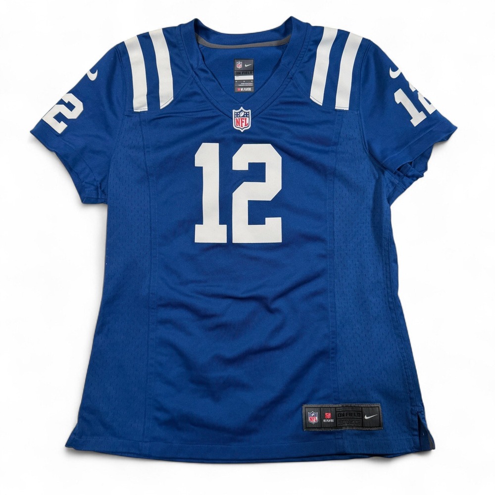 Indianapolis Colts Andrew Luck 12 Nike On‎ Field Womens Jersey Medium Royal Blue